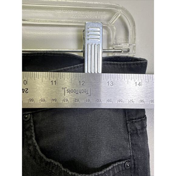 MOTHER Denim The Runaway Flare Jeans 27 Skinny Dipping Black Wash - Picture 5 of 9